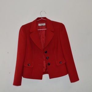 Tahari Red Blazer with Belt